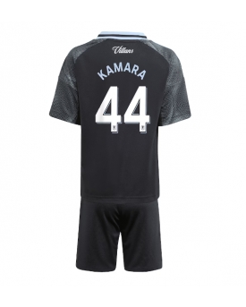Aston Villa Boubacar Kamara #44 Maglia Gara Trasferta Repliche 2025-26 Bambino Maniche Corte